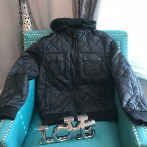 MEN’S BLACK QUILTED JACKET